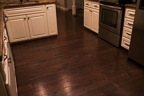 Kitchen Remodel Hand Sed Maple, Pinnacle Hardwood Flooring