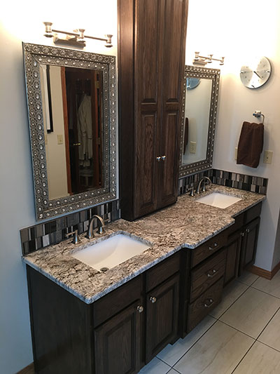 Master Bathroom Remodel Vanity With Custom Cabinet Summer 2016